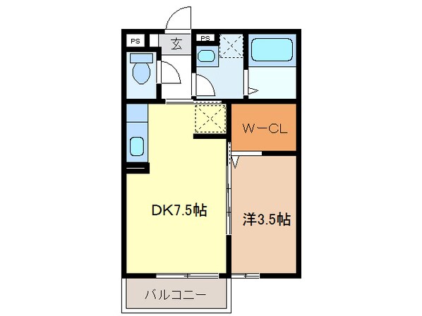 プレーヌハイツの物件間取画像